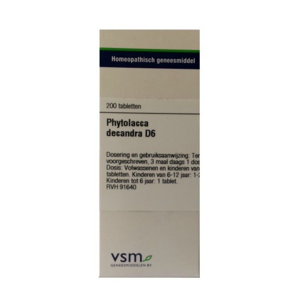 Phytolacca Decandra D6 VSM  Borstvoeding Goedkope Goedkoop Diversen